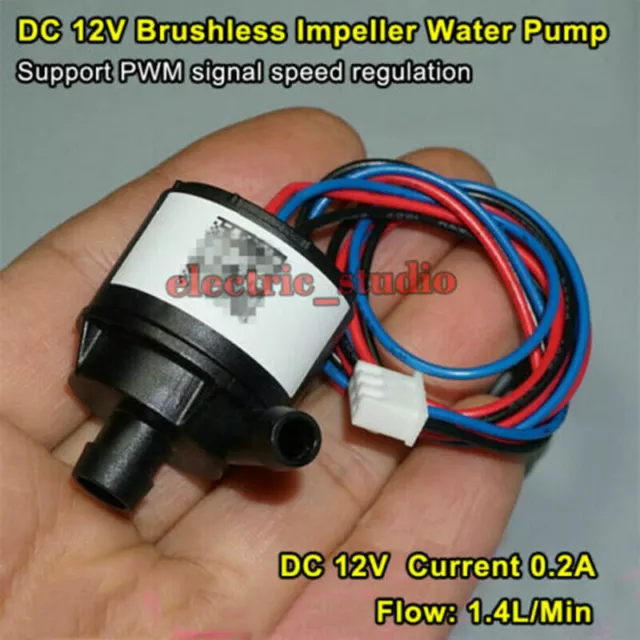 DC12V Small Mini Mute Brushless Water Pump Submersible Impeller Centrifugal Pump
