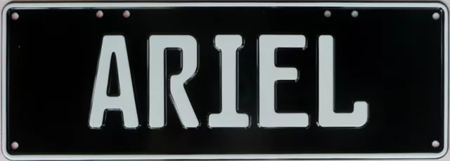 ARIEL  Number Plate Sign Nostalgic Novelty Metal Tin Sign