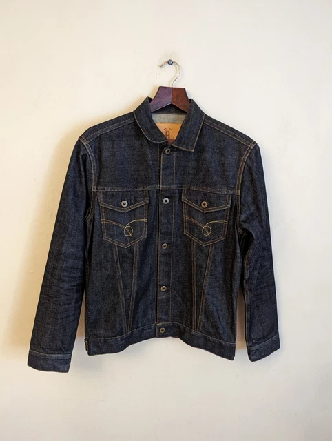 "Giacca denim da uomo blu Giappone taglia 40"