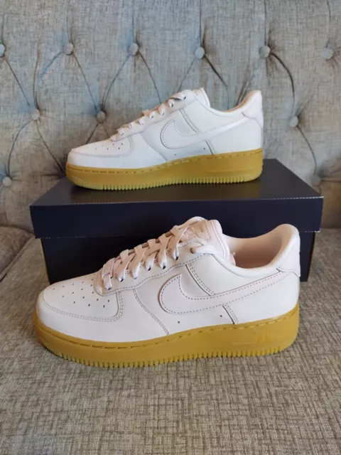 Womens Nike Air Force 1 PRM MF Pearl Pink Trainers Low Top Size UK 5 EU 38