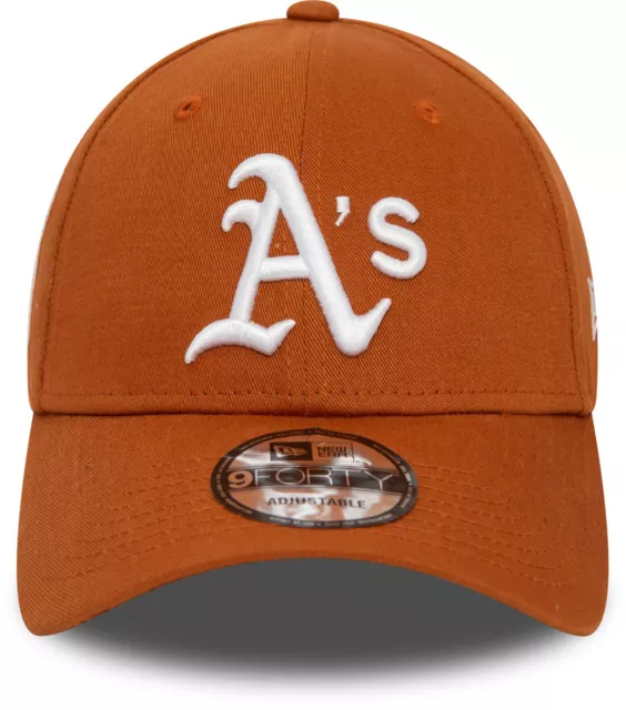 Oakland Athletics New Era 9Forty Side Patch Tan Baseball Cap 2