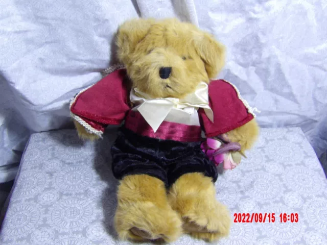 Russ Berrie Bears From The Past Romeo and Juliet 10" Stuffed Teddy Bears Plush