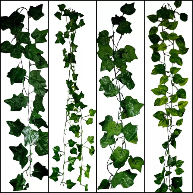 5x 2M Artificial Ivy Leaves Vine Hanging Ivy Leaf Garland Foliage Wedding  Party