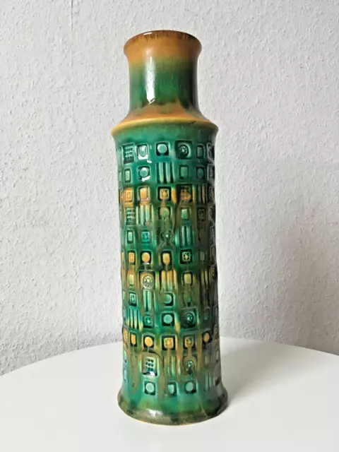 Bay Keramik Vase 30,5 cm, Bodo Mans West German 60s 60er 70s pop mid century