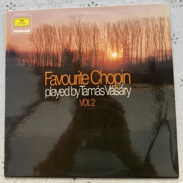 CHOPIN ~ FAVOURITE VOL 2 ~ TAMAS VASARY on PIANO ~ DG 2535 211 ~ LP VINYL RECORD