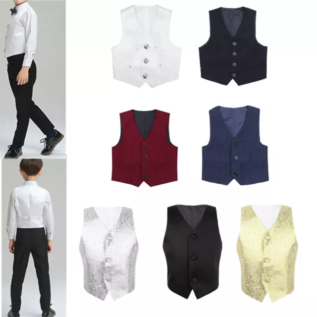 Gilet Gilet Gilet Vita Singolo Ragazzi Festa Matrimonio Formale Vita Smoking