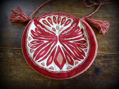 A Beautiful Vintage Etnic Boho Hand Embroidered Bag From Greece