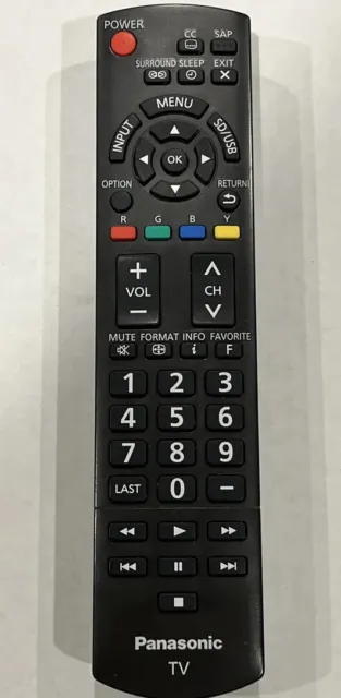 Panasonic TV Remote Genuine N2QAYB000706 Tested & Works fitment in Description