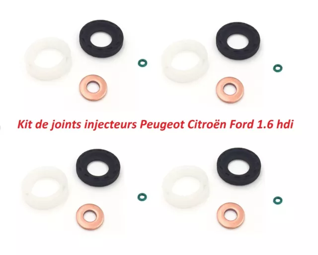 Kit Joint Pour 4 Injecteurs 1.6 HDI CITROËN PEUGEOT FORD FIAT OEM  198299-1314368