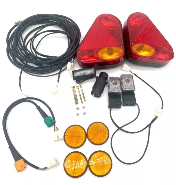 Trailer Light Kit, comp kit, loom lights, cable, plug, side lamps trailers