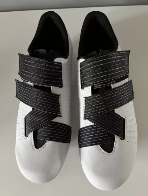 Fizik Tempo Powerstrap R5 Road Cycling Shoes - White/Black - Size 43EU (UK 8-9