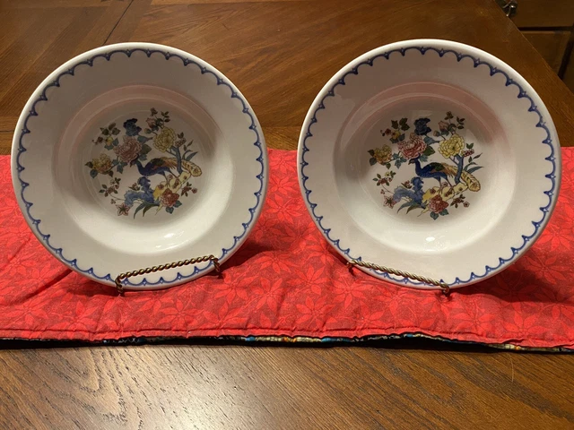 2 Milwaukee Road Railroad 1940 Peacock Syracuse China 8” Bowls, great condition!