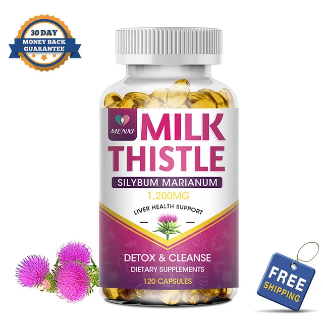 MILK THISTLE(SILYMARIN) WITH Dandelion Root Antioxidant Liver Detox 120