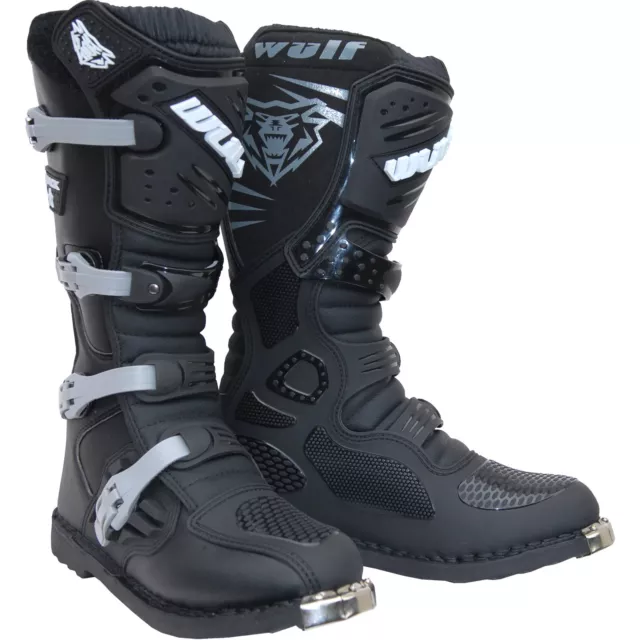 Wulf Track Star Motocross Boots Off Road Sports Leather Bike ATV