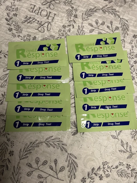 10 tiras reactivas Rapid Response + nuevas sin abrir + exp. Fecha: 21/05/2023