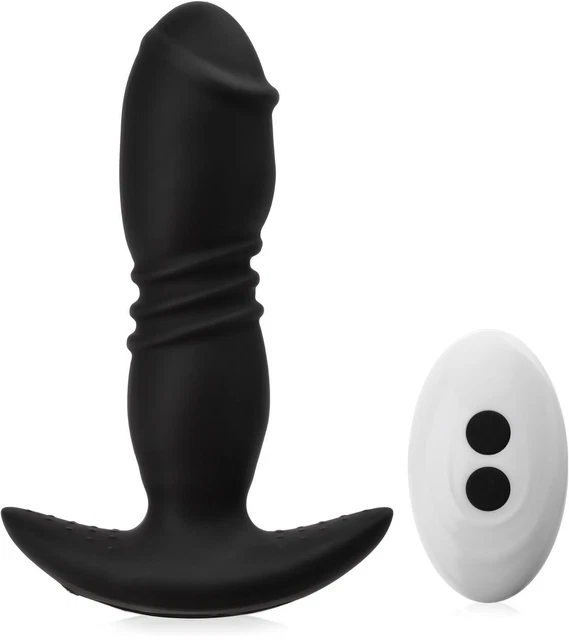 Anal Vibrator Analplug 7 Funktionen Fernbedienung Vibrationen schwarz