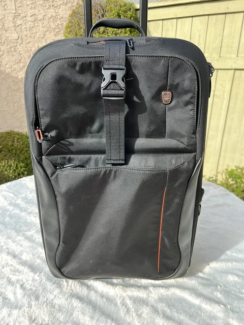 TUMI T TECH SUITCASE CARRY ON BLACK Ballistic Rolling Carry UPRIGHT 5622D 23" 5