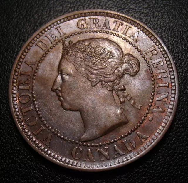 Old Canadian Coins UNC 1888 Large Cent Canada Highgrade Beauty