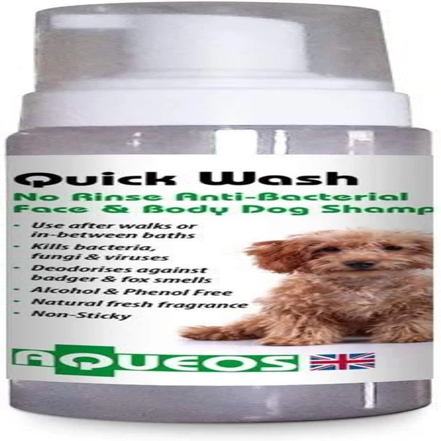 Aqueos Quick Wash No Rinse Dry Shampoo for Dogs | 200 ml (Pack of 1)