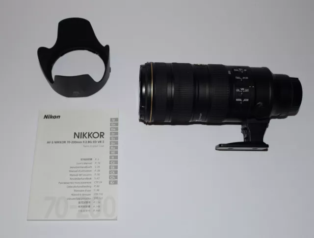Mint Nikon AF-S NIKKOR 70-200mm f/2.8G ED VR II Lens