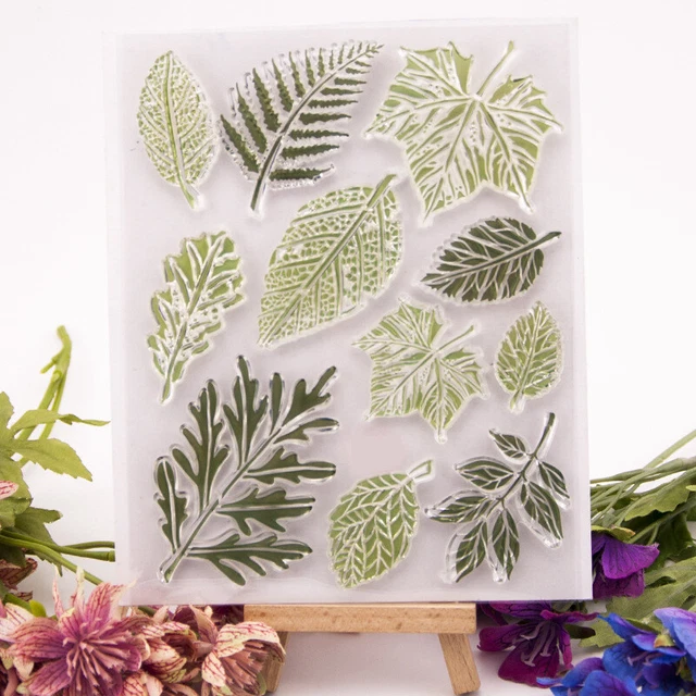 Various Leaves Silicone Clear Stamp Scrapbooking Embossing Card Album Craft