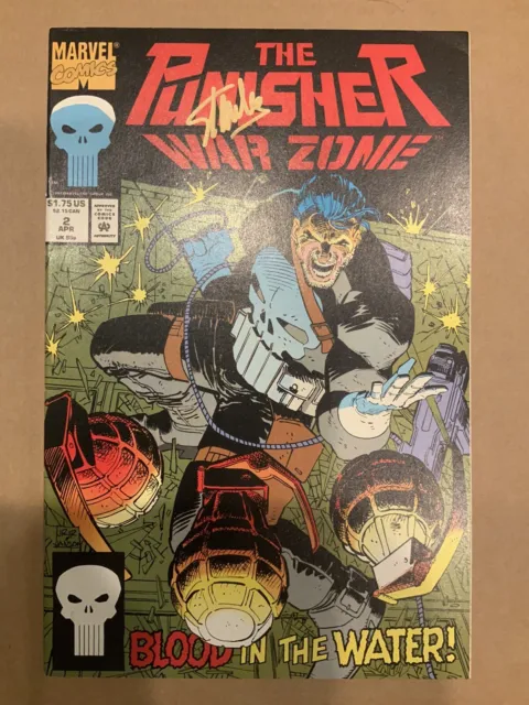 Marvel Comics The Punisher: War Zone: Blood In The Water #2 1992 SIGED STAN LEE