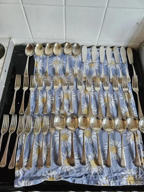 43 Piece Mappin and Webb Cutlery Set Heavy Plate