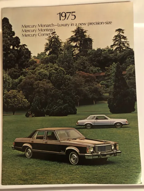 Vintage 1975  Mercury Monarch Montego Comet Car Advertising  Dealer Brochure