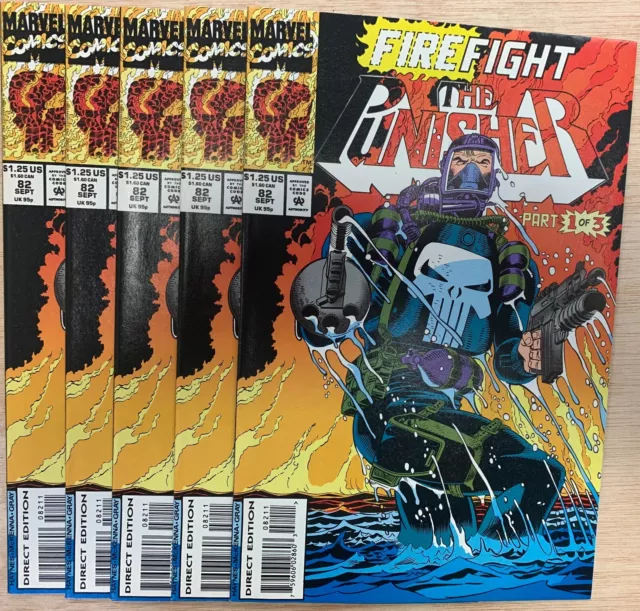 5 Lot The Punisher Vol 2 #82 (1993)  Vf-Nm