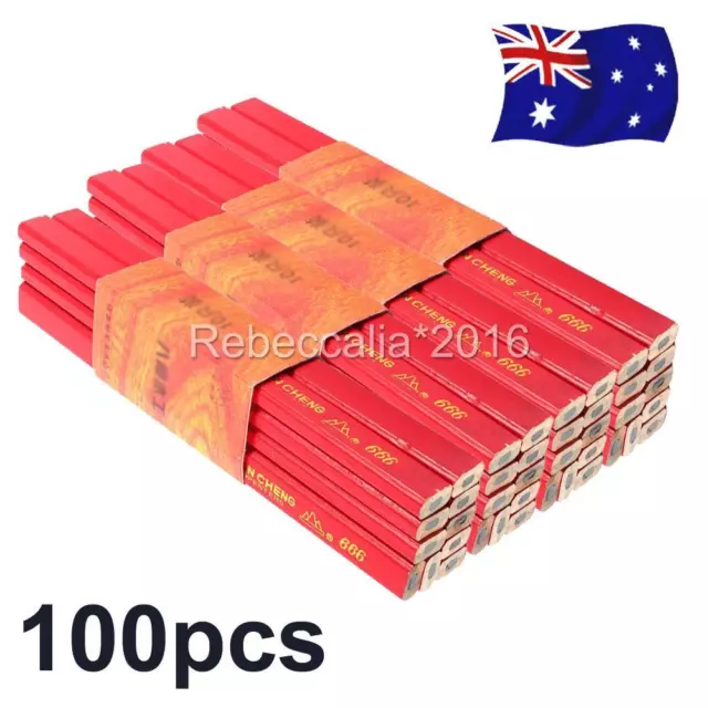 100K BULK Pencil 175mm Carpenters Pencils Wood Working Carpentry Builders Pencil