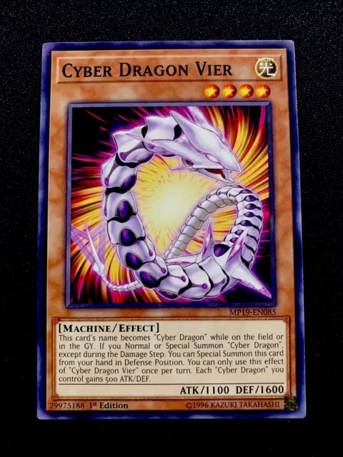 Cyber Dragon Vier MP19-EN085 Yugioh 1st Edition New