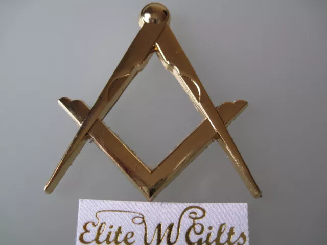 New Masonic Master Mason Cut out Car Auto Multipurp emblem Gold   EliteMDesign