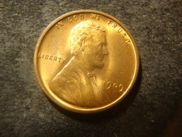 1909 VDB Superb BU Gem BU RED Lincoln Cent Nice Wheat Ears NCX