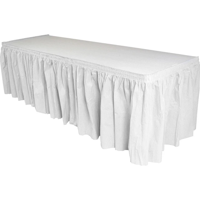 Genuine Joe  Rectangular Table Skirt 11915CT Genuine Joe Genuine Joe Solutions
