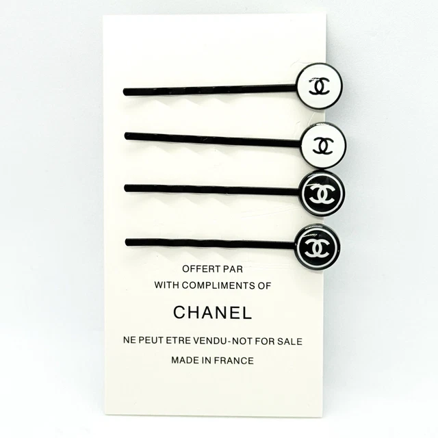 CHANEL BEAUTE BEAUTY VIP GWP Gift Black & White CC Logo Hair  display picture 3