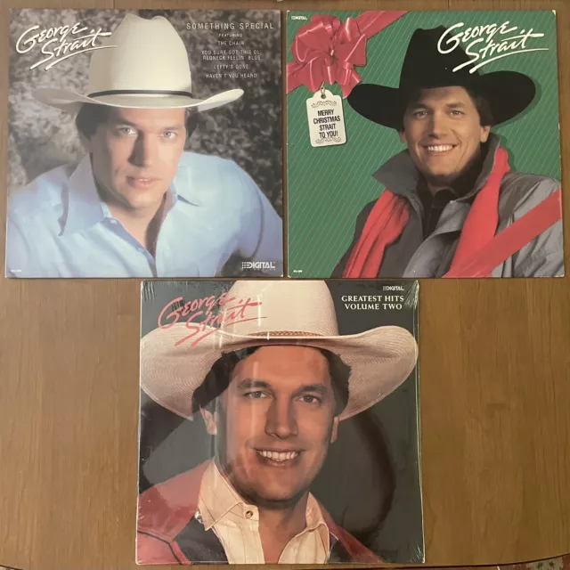 x3 George Strait  Greatest Hits Volume 2 NEW, Something Special, Christmas Vinyl