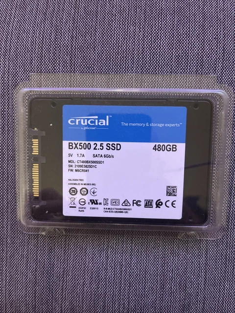 Crucial BX500 - Disque SSD - 1 To - interne - 2.5 - SATA 6Gb/s