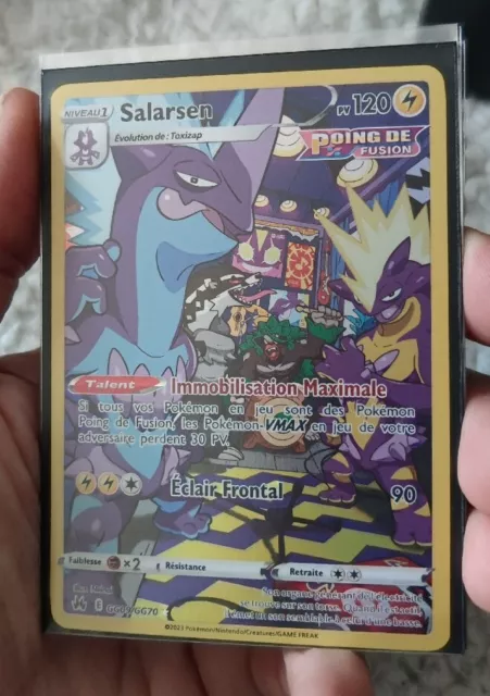 Carte Pokemon Zénith Suprême : SALARSEN Gg09/Gg70 / Sous sleeve