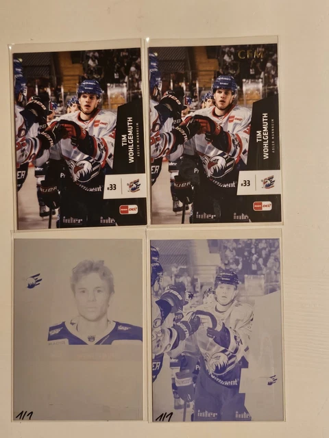 DEL PLAYER/TRADINGCARD CFM PLATE 202223 Tim Wohlgemuth Adler Mannheim