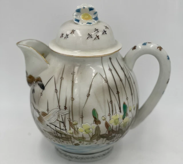 VINTAGE JAPANESE TEAPOT Porcelain Signed Tea Pot 45.00 PicClick