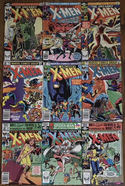 Uncanny X-Men #145 146 147 148 149 150 151 152 153 (1981-82) Lot of 9 Claremont