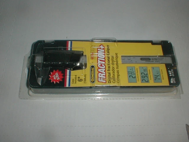 GENERAL 6" Fractional Digital Caliper NEW UNUSED Machine Shop Measurement Tool