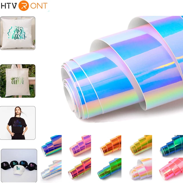 HOLOGRAPHIC ADHESIVE VINYL 12"x 5/10FT Permanent Vinyl for Decals