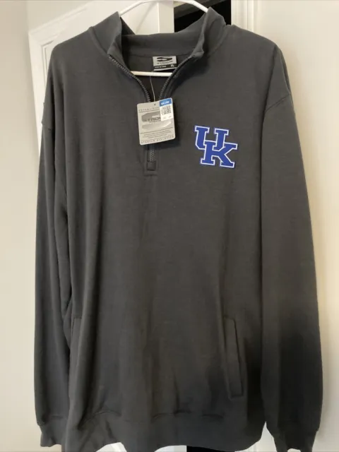 NWT Stadium Athletics University Of Kentucky Wildcats 1/4 Zip Sweatshirt Mens XL