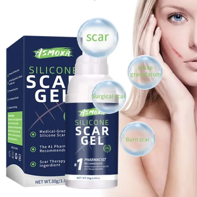 30g Silicone Scar Gel Stretch Marks Removal Cream SkinCare Cream Treatment E4D9