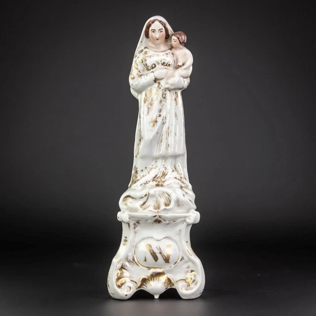 VIRGIN MARY CHILD Christ Statue | Madonna Our Lady Antique Jesus ...