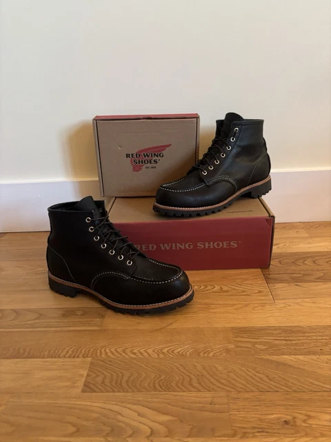 Click Cleaners RED WING 2949 Roughneck Moc Toe Work Boots (Black Oil Slick) UK 9 ...