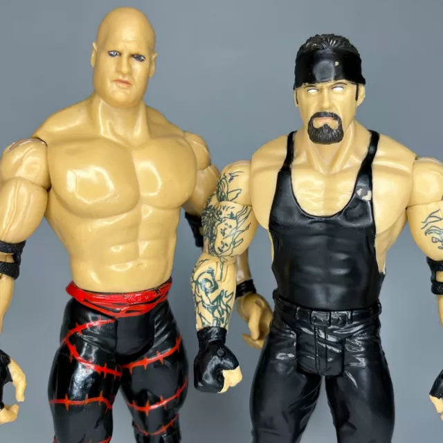 WWE RUTHLESS AGGRESSION UNDERTAKER & KANE Figure Lot Jakks 2004