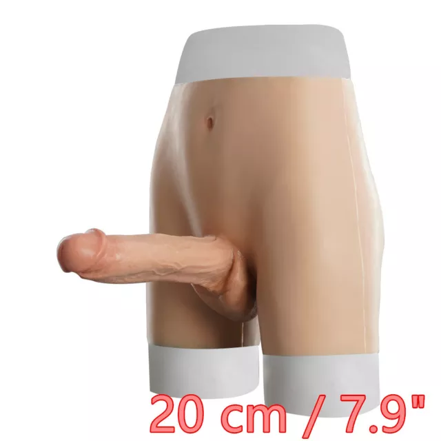 Culotte gay sous-vêtements en peau silicone avec énorme bite ReStrap pour hommes 2