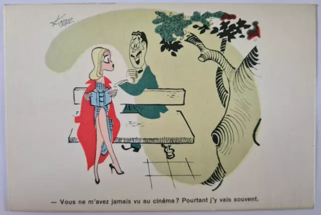 CPA illustrateur  KIRAZ Carnet de belles 1959-Pulcinella-" Vous ne m'avez ..."